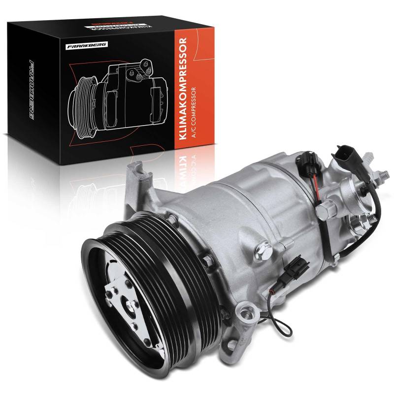 Frankberg Klimaanlagen Kompressor mit Kupplung Kompatibel mit V40 Schrägheck 525 V40 Cross Country 526 V40 Kasten/Schrägheck 525 Replace# 36001670, Öl vorbereift von Frankberg