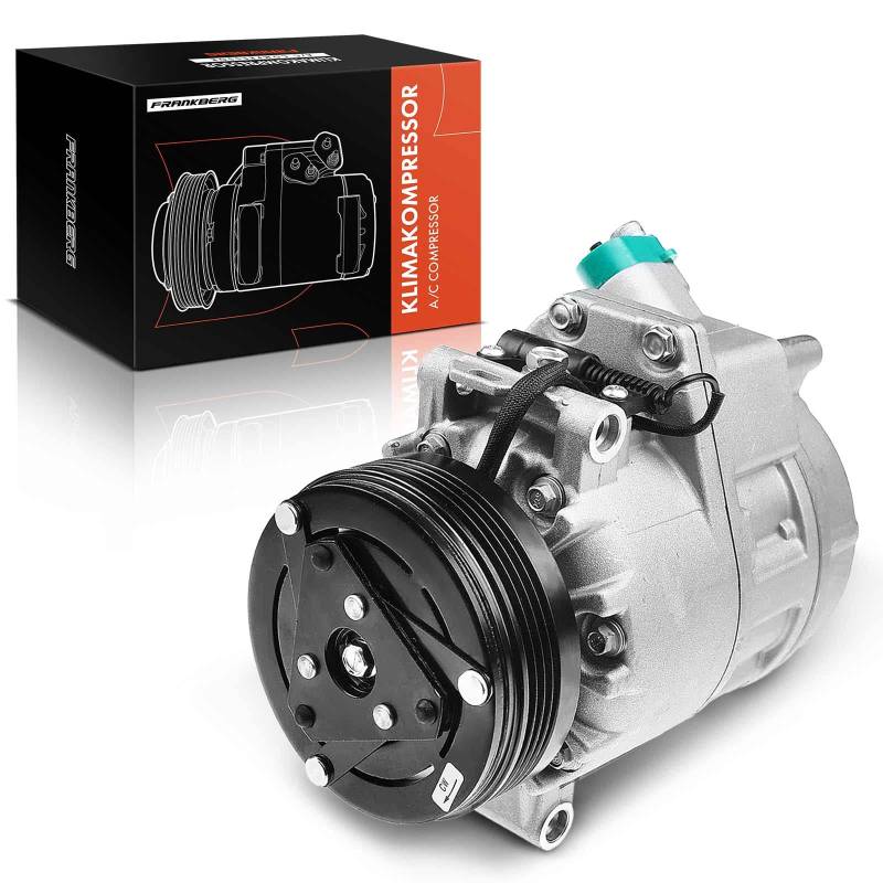 Frankberg Klimaanlagen Kompressor Klimakompressor mit Kupplung Kompatibel mit X5 E53 3.0L Diesel 2003-2006 X5 E53 3.0L Benzin 2000-2006 Replace# 64526918000, inkl. Öl vorbereift von Frankberg