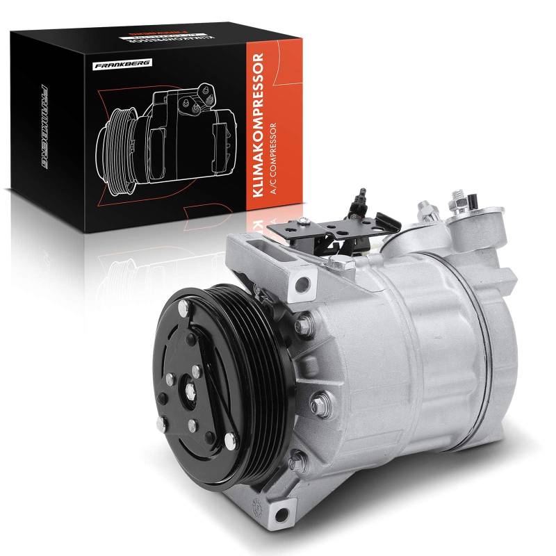 Frankberg Klimaanlagen Kompressor mit Kupplung Kompatibel mit Mondeo IV BA7 XC60 156 XC60 I Van 156 S-Max WA6 V70 III 135 XC70 II 136 S80 II 124, inkl. Öl vorbereift von Frankberg