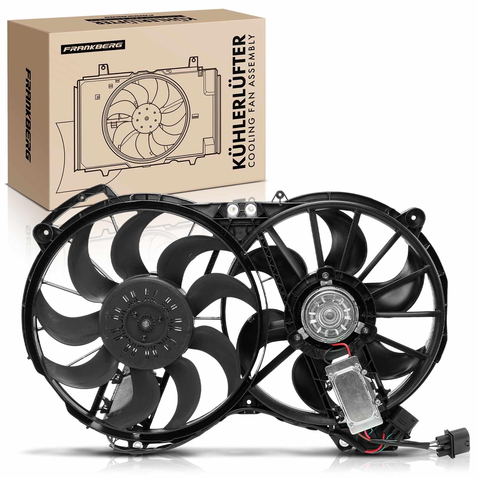 Frankberg Kühlerlüfter Diesel Kompatibel mit A6 4F2 C6 2.7L 3.0L 2004-2011 A6 Allroad 4FH C6 2.7L 3.0L 2006-2011 A6 Avant 4F5 C6 2.7L 3.0L 2004-2011 Replace# 13547535308 Frankberg Kühlerlüfter Diesel Kompatibel mit A6 4F2 C6 2.7L 3.0L 2004-2011 A6 Allroad 4FH C6 2.7L 3.0L 2006-2011 A6 Avant 4F5 C6 2.7L 3.0L 2004-2011 Replace# 13547535308 von Frankberg