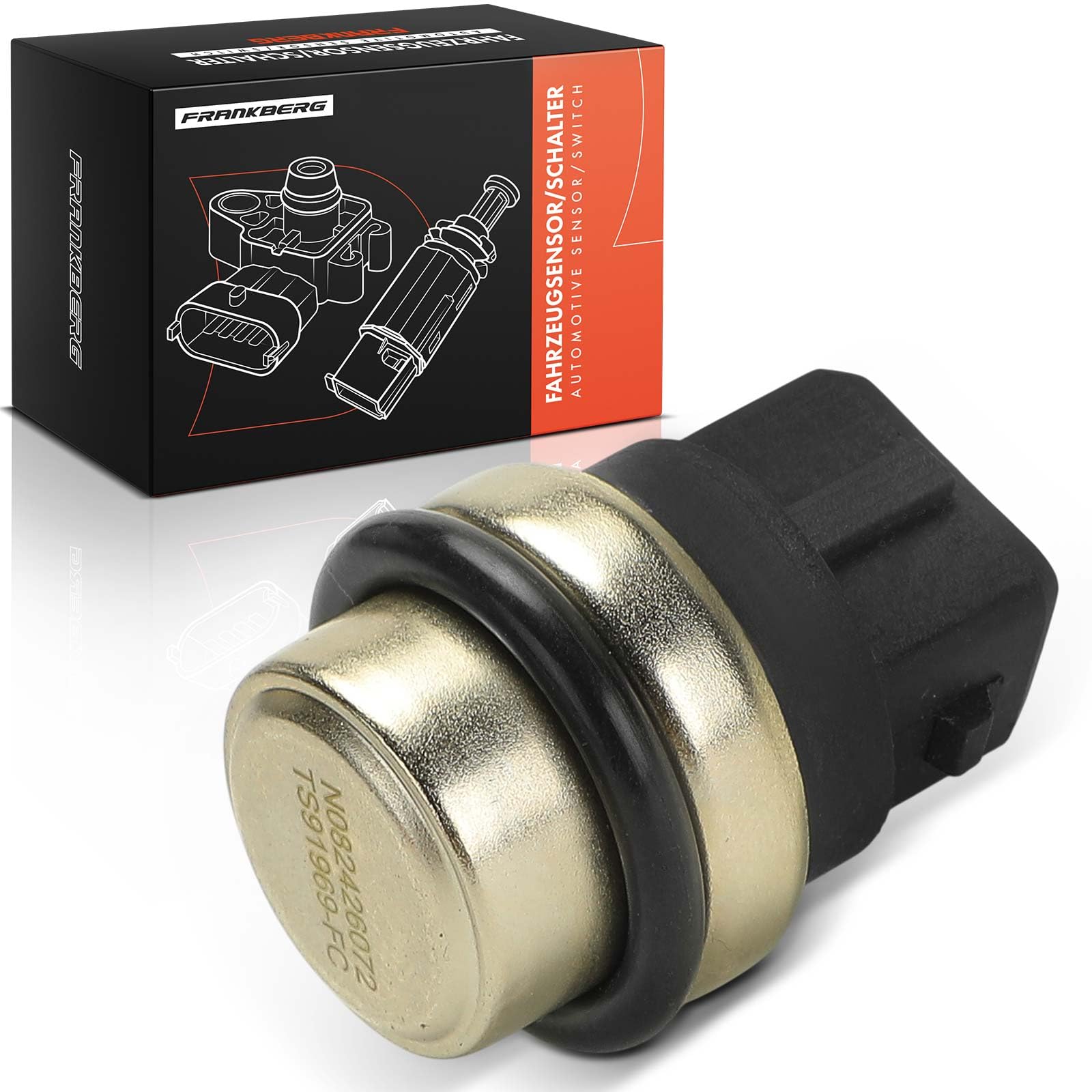 Frankberg Kühlmittelsensor Kühlmitteltemperatur Sensor Kompatibel mit J.e.t.t.a II 165 19E 1G2 1.3L-1.6L 1984-1992 P.a.s.s.a.t 35I 3A2 1.6L 1988-1996 Replace# 251919369B von Frankberg