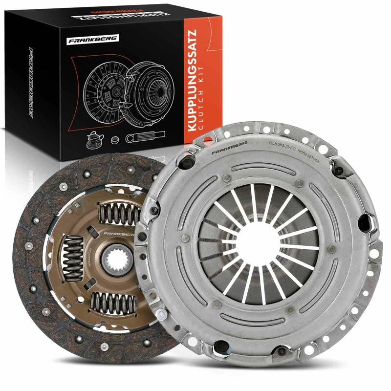 Frankberg Kupplungssatz mit Zentralausrücker 17 Zähne Kompatibel mit Fiesta V JD JH 1.2L-1.4L 2001-2008 Fusion JU 1.2L 1.4L 2002-2012 2 DY 1.2L 1.4L 2003-2007 Replace# 619306333 von Frankberg