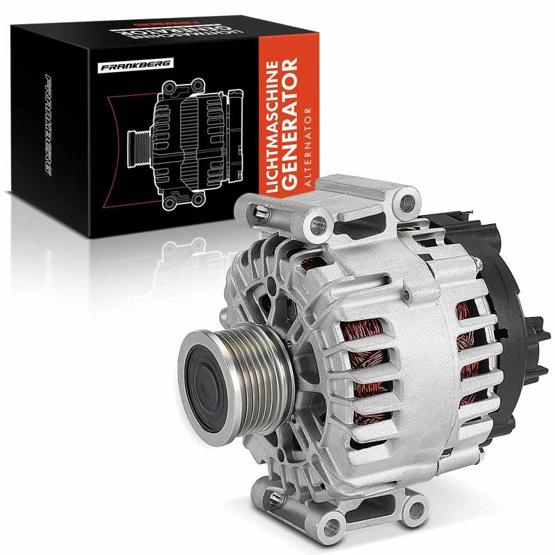 Frankberg Lichtmaschine Generator 150A Kompatibel mit A6 4F2 C6 2.0L Benzin 2005-2011 A6 Avant 4F5 C6 2.0L Benzin 2005-2011 Replace# 06E903016D von Frankberg