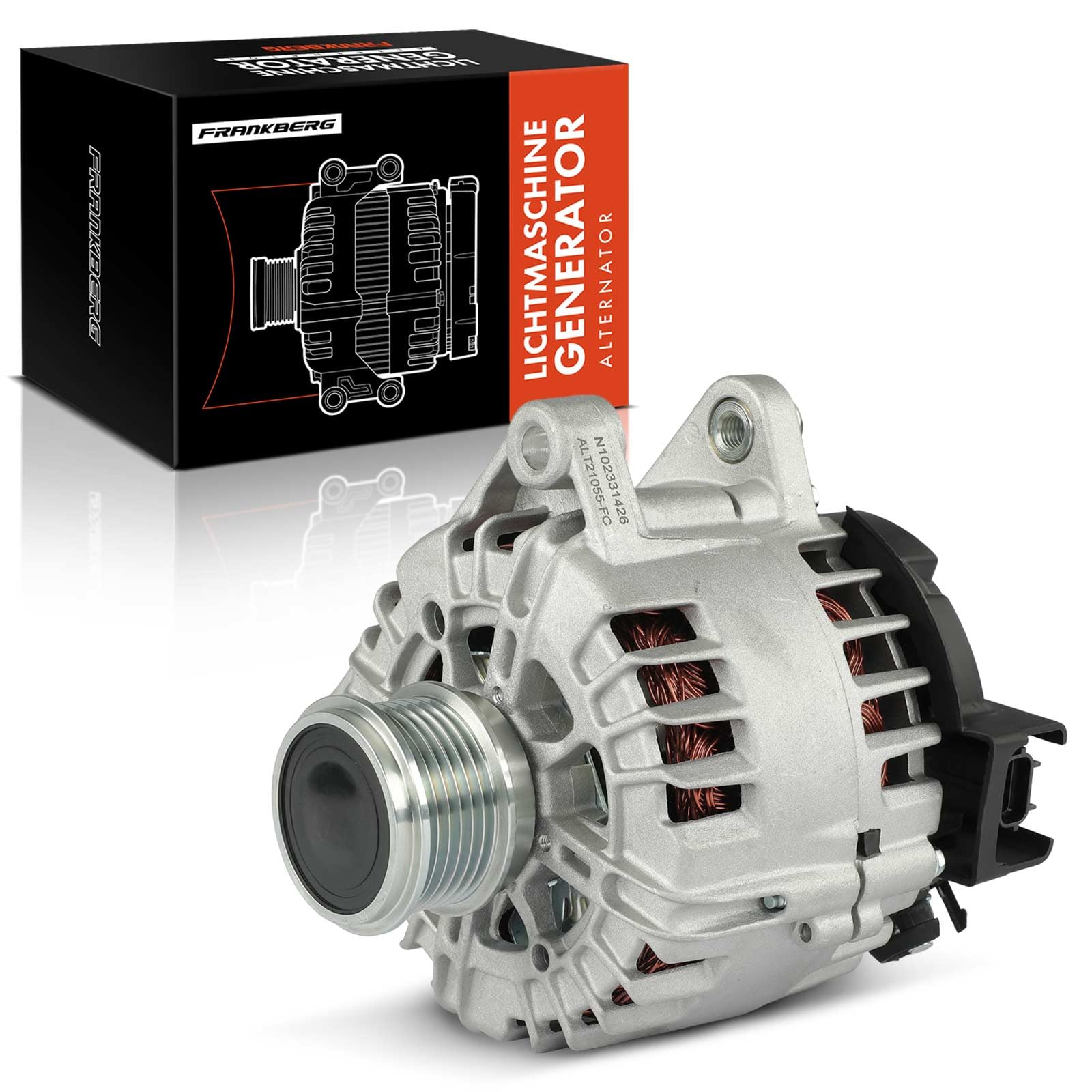 Frankberg Lichtmaschine Generator 180A Kompatibel mit Mondeo V Schrägheck CE 2.0L Diesel 2014-2024 Galaxy CK 2.0L Diesel 2015-2018 S-Max CJ WA6 2.0L Diesel 2015-2018 Replace# 439957 Frankberg Lichtmaschine Generator 180A Kompatibel mit Mondeo V Schrägheck CE 2.0L Diesel 2014-2024 Galaxy CK 2.0L Diesel 2015-2018 S-Max CJ WA6 2.0L Diesel 2015-2018 Replace# 439957 von Frankberg