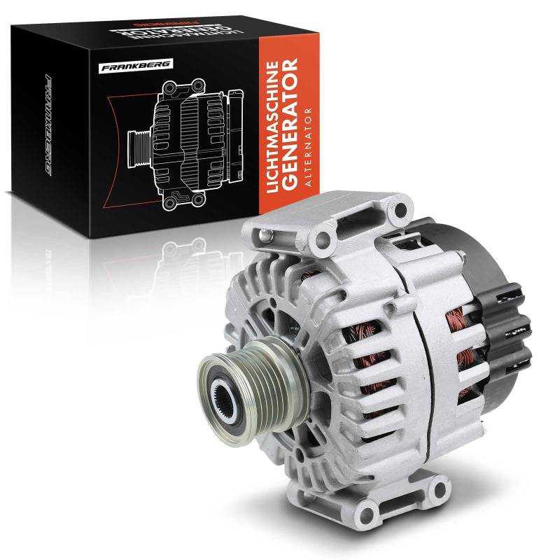 Frankberg Lichtmaschine Generator 180A Kompatibel mit Q7 4LB 3.0L 2010-2015 E-Klasse W212 S212 2.2L 2009-2016 GLK-Klasse X204 2.2L 2008-2015 Replace# 0141543902 von Frankberg