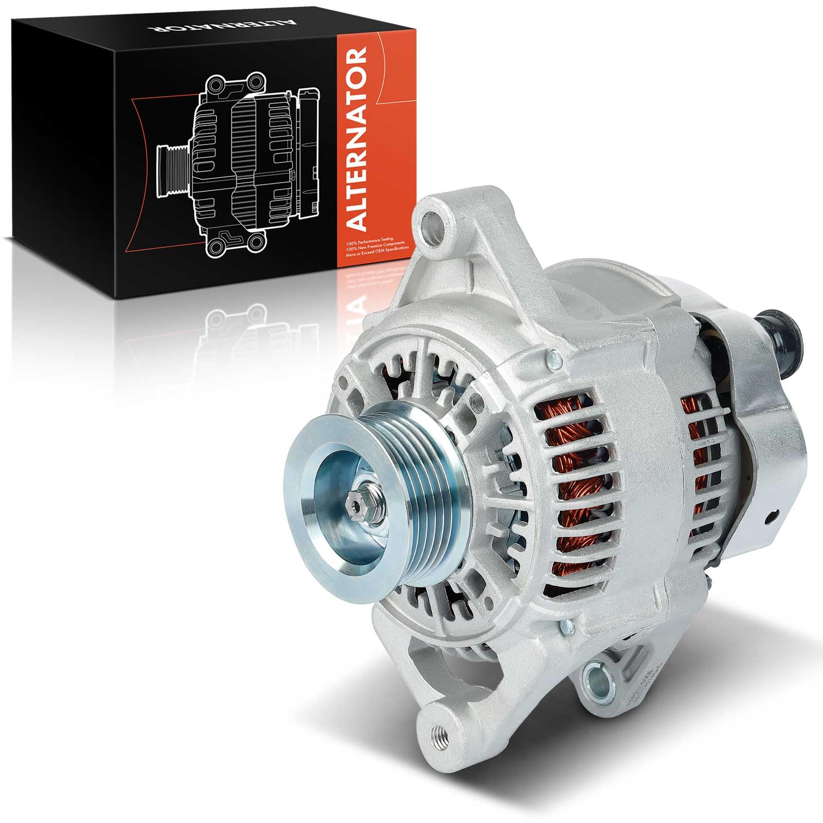 Frankberg Lichtmaschine Generator 90A mit Keilrippenriemenscheibe Kompatibel mit Voyager/Grand Voyager III GS 2.0L 2.4L Benzin 1995-2001 Caravan 2.4L Benzin 1995-2001 Replace# 4609415 Frankberg Lichtmaschine Generator 90A mit Keilrippenriemenscheibe Kompatibel mit Voyager/Grand Voyager III GS 2.0L 2.4L Benzin 1995-2001 Caravan 2.4L Benzin 1995-2001 Replace# 4609415 von Frankberg