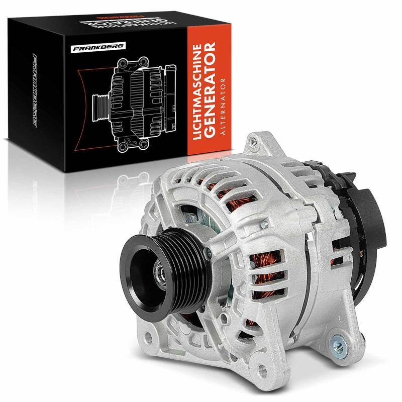 Frankberg Lichtmaschine Generator mit Riemenscheibe Kompatibel mit Clio III BR0/1 CR0/1 1.2L 2.0L 2005-2014 Clio III Kasten/Schrägheck SB SR 1.2L 2005-2014 Replace# 0124425107 von Frankberg