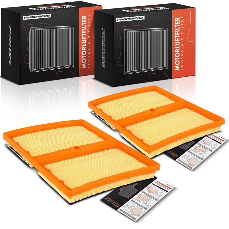 Frankberg 2x Luftfilter Filtereinsatz Kompatibel mit Arona KJ7 KJP 1.0L 2017-2024 Ateca KH7 KHP 1.0L 2016-2020 Polo 6C1 6R1 1.0L 2014-2017 T.o.u.r.a.n 5T1 1.0L 2018-2019 Replace# 04C129620A von Frankberg