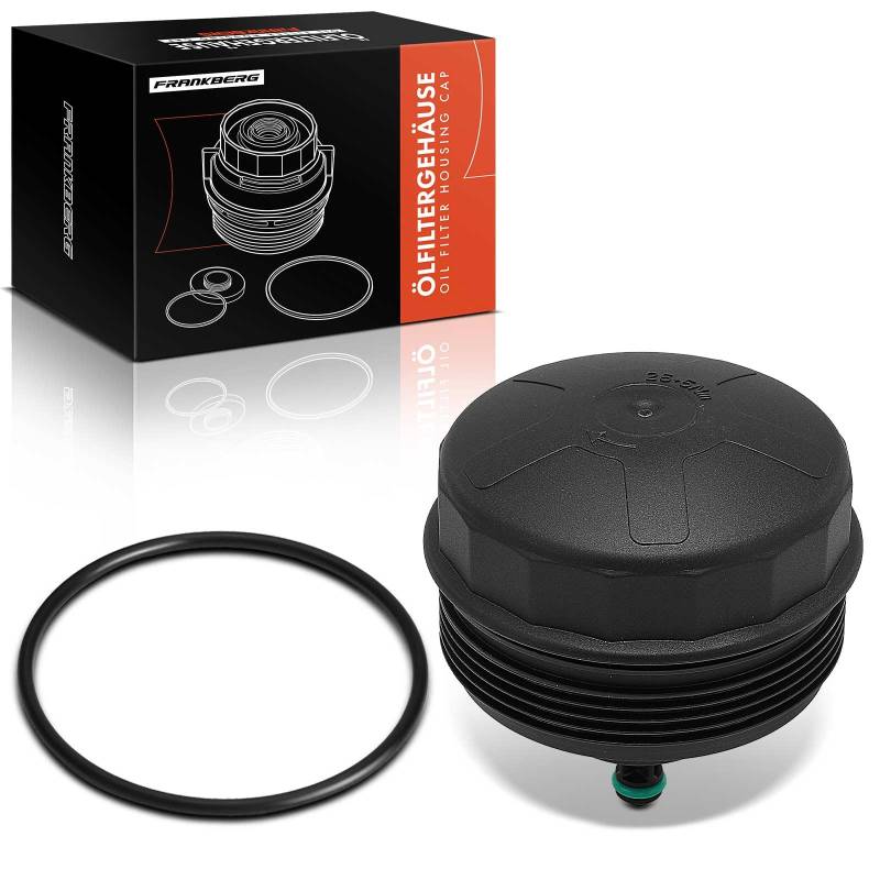 Frankberg Ölfiltergehäuse Kompatibel mit 3er E90 3er Coupe E92 5er E60 X3 E83 Z4 Coupe E86 1er F21 2 Cabriolet F23 4 Cabriolet F33 F83 Replace# 11427525334 von Frankberg