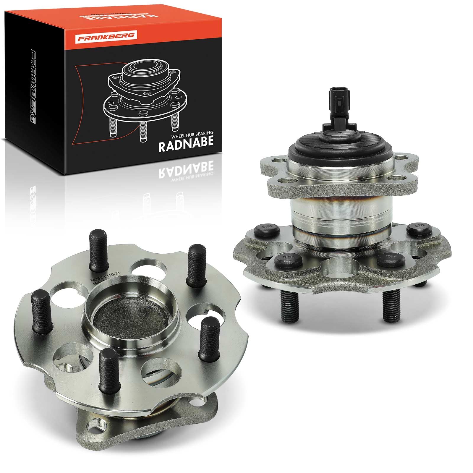 Frankberg 2x Radnabe Radlagersatz mit integriertem ABS-Sensor Hinterachse Kompatibel mit Verso R2 1.6L 1.8L 2.0L 2.2L 2009-2018 Replace# 424500F020 Frankberg 2x Radnabe Radlagersatz mit integriertem ABS-Sensor Hinterachse Kompatibel mit Verso R2 1.6L 1.8L 2.0L 2.2L 2009-2018 Replace# 424500F020 von Frankberg