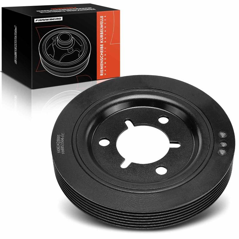 Frankberg Riemenscheibe Kurbelwelle Kompatibel mit C3 I FC FN 1.4L 1.6L 2002-2010 C4 Coupe LA 1.4L 1.6L 2004-2011 307 3A/C 1.4L 1.6L 2000-2014 Replace# 0515.R4 von Frankberg