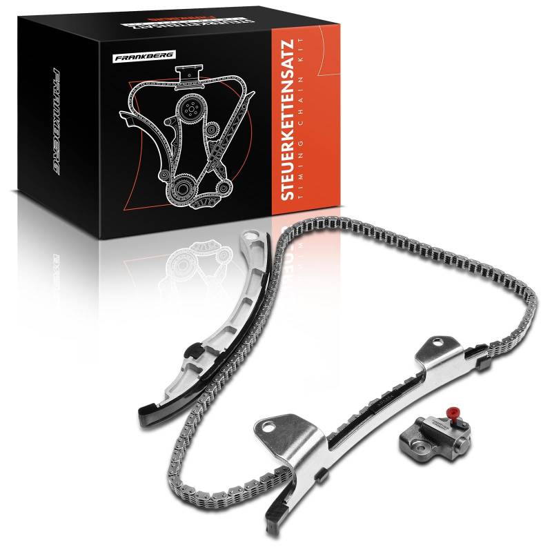 Frankberg Steuerkettensatz Kompatibel mit 2 DE, DH 3 BK BL 1.3L 1.6L Benzin 2003-2015 ZJ01-12-610 von Frankberg