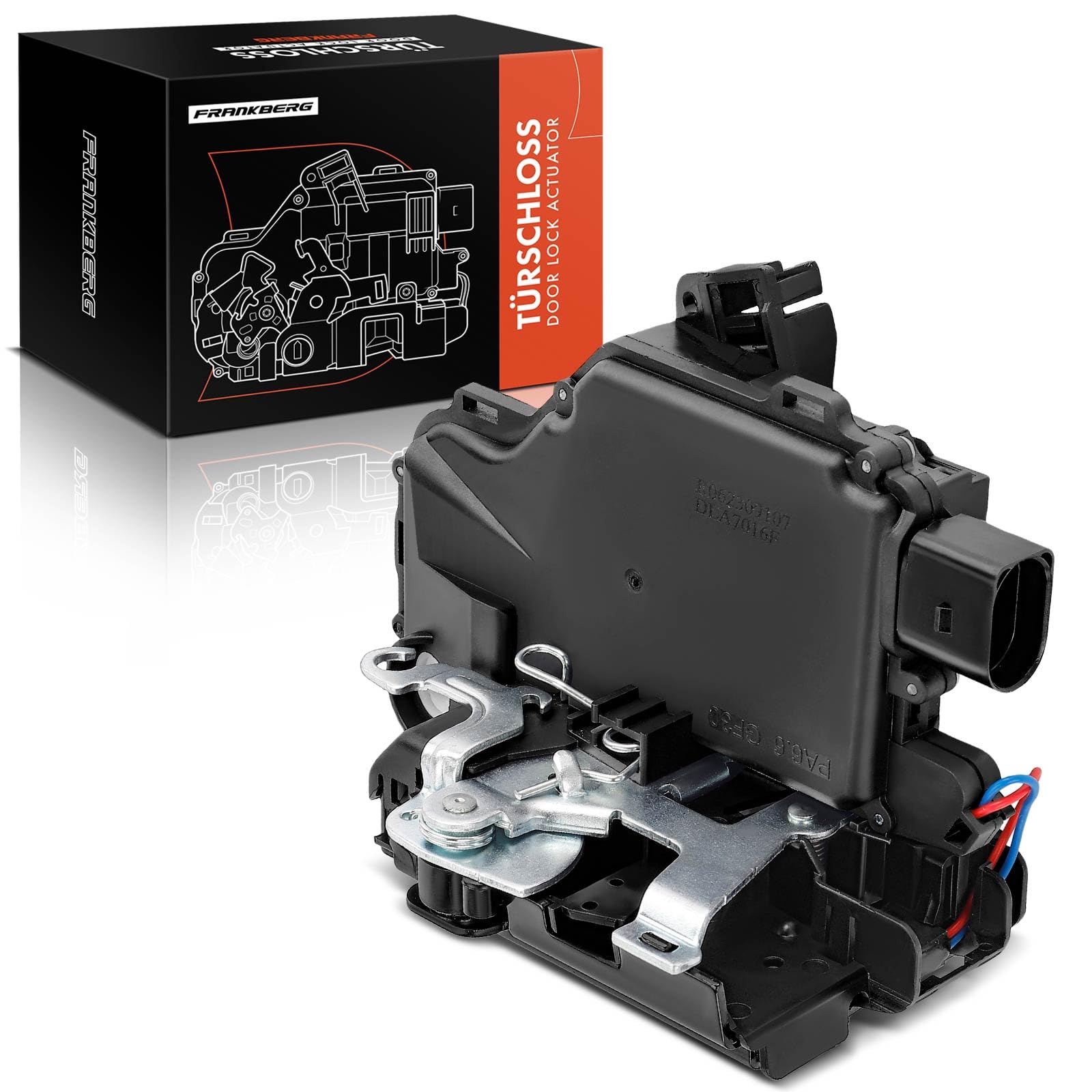 Frankberg Türschloss Stellmotor Vorne Rechts 8-Polig Kompatibel mit Arosa 1997-2004 Octavia I 1996-2010 B.o.r.a 1998-2013 Golf IV 1997-2006 P.a.s.s.a.t 1996-2005 von Frankberg