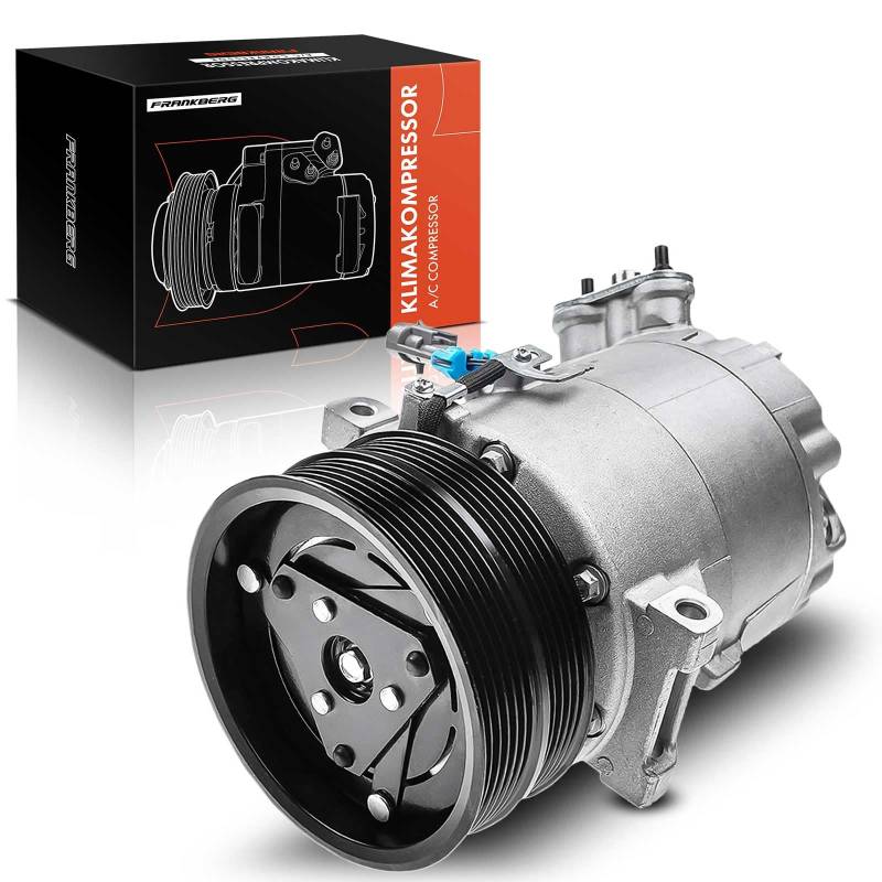 Frankberg Klimaanlagen Kompressor Klimakompressor mit Kupplung 2.4L Diesel Kompatibel mit 159 939 159 Sportwagon 939 Brera 939 Spider 939 Replace# 60693332, inkl. Öl vorbereift von Frankberg