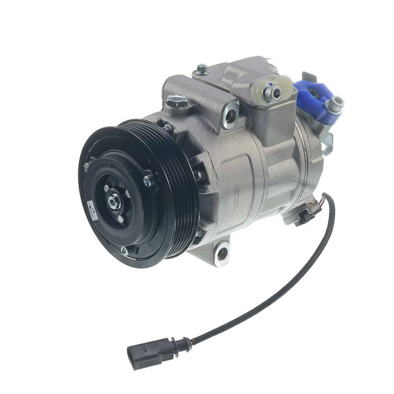 Frankberg Klimaanlagen Kompressor mit Kupplung Kompatibel mit Golf IV 1J1 Polo 6C1 6R1 Polo 9N Fabia I 6Y2 Ibiza III 6L1 Roomster 5J Replace# 6Q0820803Q, inkl. Öl vorbereift von Frankberg