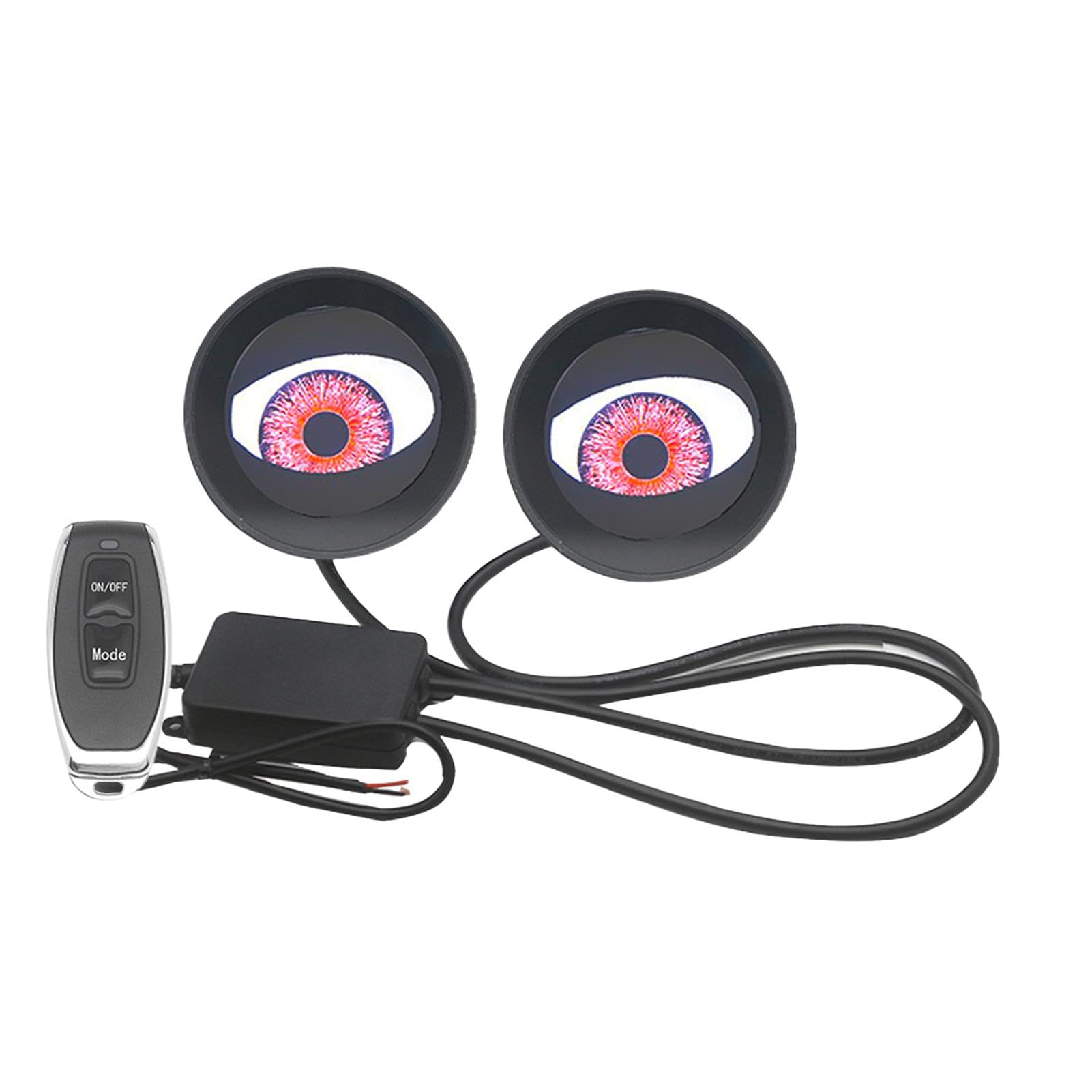 Fravsiu Evil Eyes Headlight, Remote Control Car Lamp, Led Headlight Devil Eye, Adjustable Eye Pattern Light, Remote Control Led Headlight with Adjustable Eye Pattern Design for Trucks and Caravans Fravsiu Evil Eyes Headlight, Remote Control Car Lamp, Led Headlight Devil Eye, Adjustable Eye Pattern Light, Remote Control Led Headlight with Adjustable Eye Pattern Design for Trucks and Caravans von Fravsiu