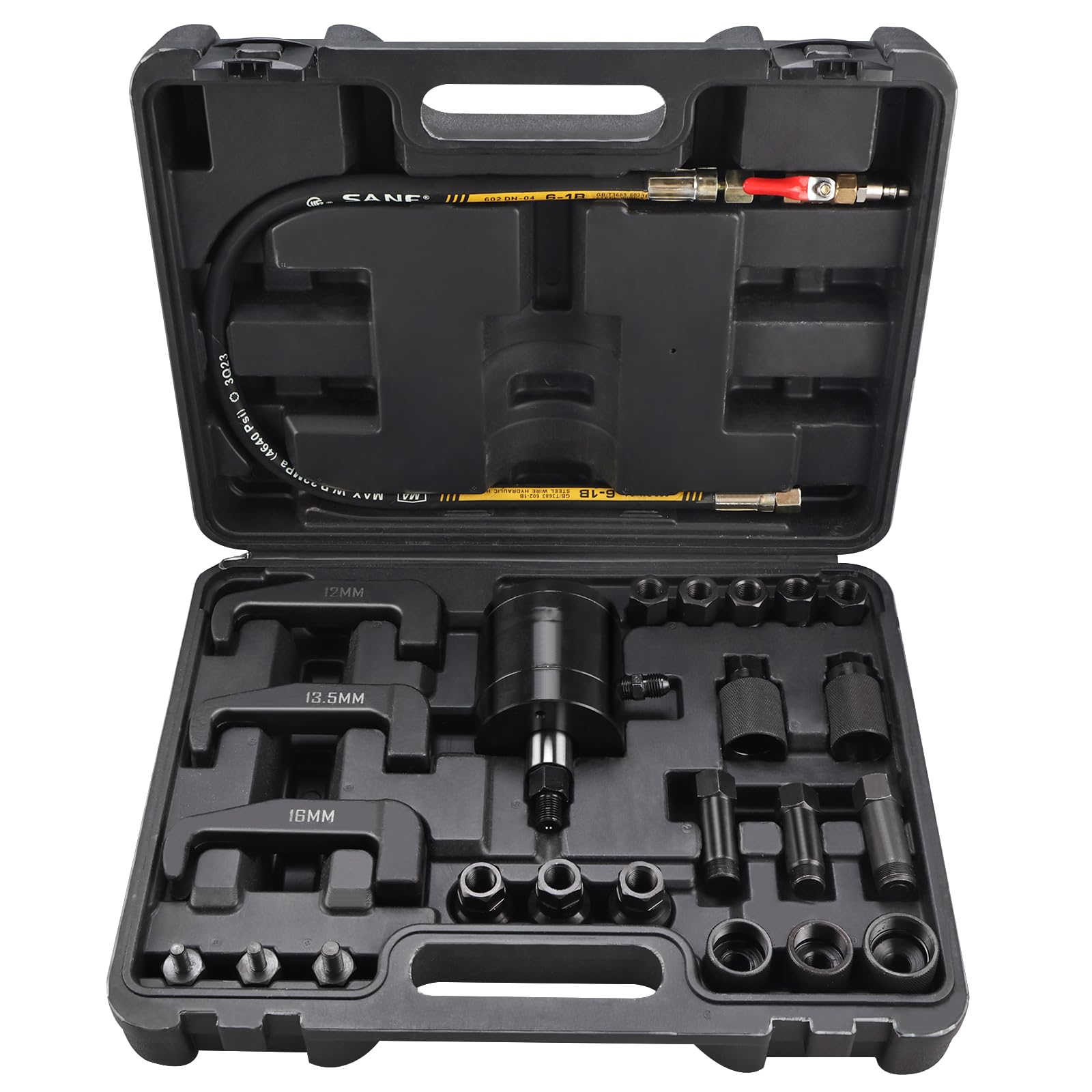 FreeTec 24tgl Pneumatischer Injektor Abzieher,Druckluft Abzieher Werkzeug,Diesel Injektoren Abzieher mit 19*Adapter & 3* Verlängerungswerkzeug FreeTec 24tgl Pneumatischer Injektor Abzieher,Druckluft Abzieher Werkzeug,Diesel Injektoren Abzieher mit 19*Adapter & 3* Verlängerungswerkzeug von FreeTec
