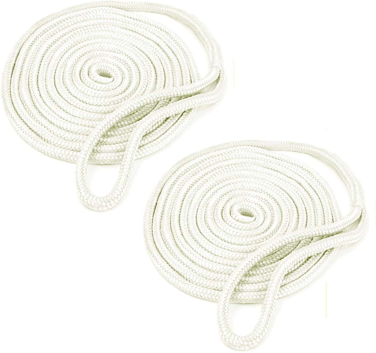 FreeTec 2tlg Bootsseil Boot Fenderleine Nylon Dockline Festmacherleine Fenderseil mit Auge 12mm Durchmesser 4.5m lang Weiss FreeTec 2tlg Bootsseil Boot Fenderleine Nylon Dockline Festmacherleine Fenderseil mit Auge 12mm Durchmesser 4.5m lang Weiss von FreeTec
