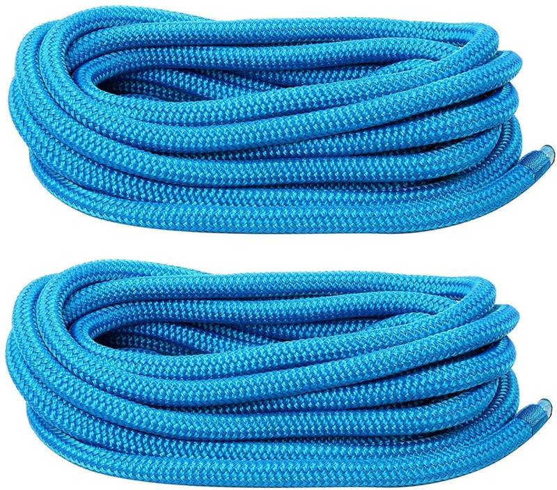 FreeTec 2tlg Bootsseil Boot Fenderleine Nylon Dockline Festmacherleine Fenderseil mit Auge 12mm Durchmesser 6m lang Blau von FreeTec