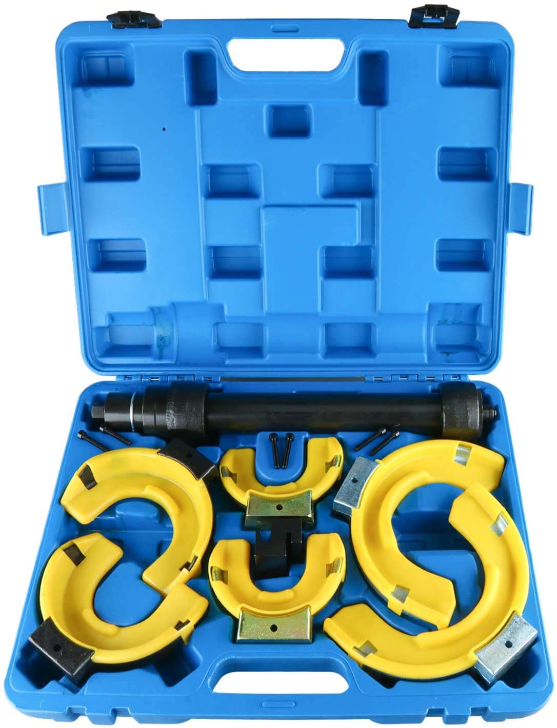 FreeTec 7tlg. Federspanner Satz für McPherson Federbein Spannen Tieferlegung KFZ Universal Werkzeug Set FreeTec 7tlg. Federspanner Satz für McPherson Federbein Spannen Tieferlegung KFZ Universal Werkzeug Set von FreeTec