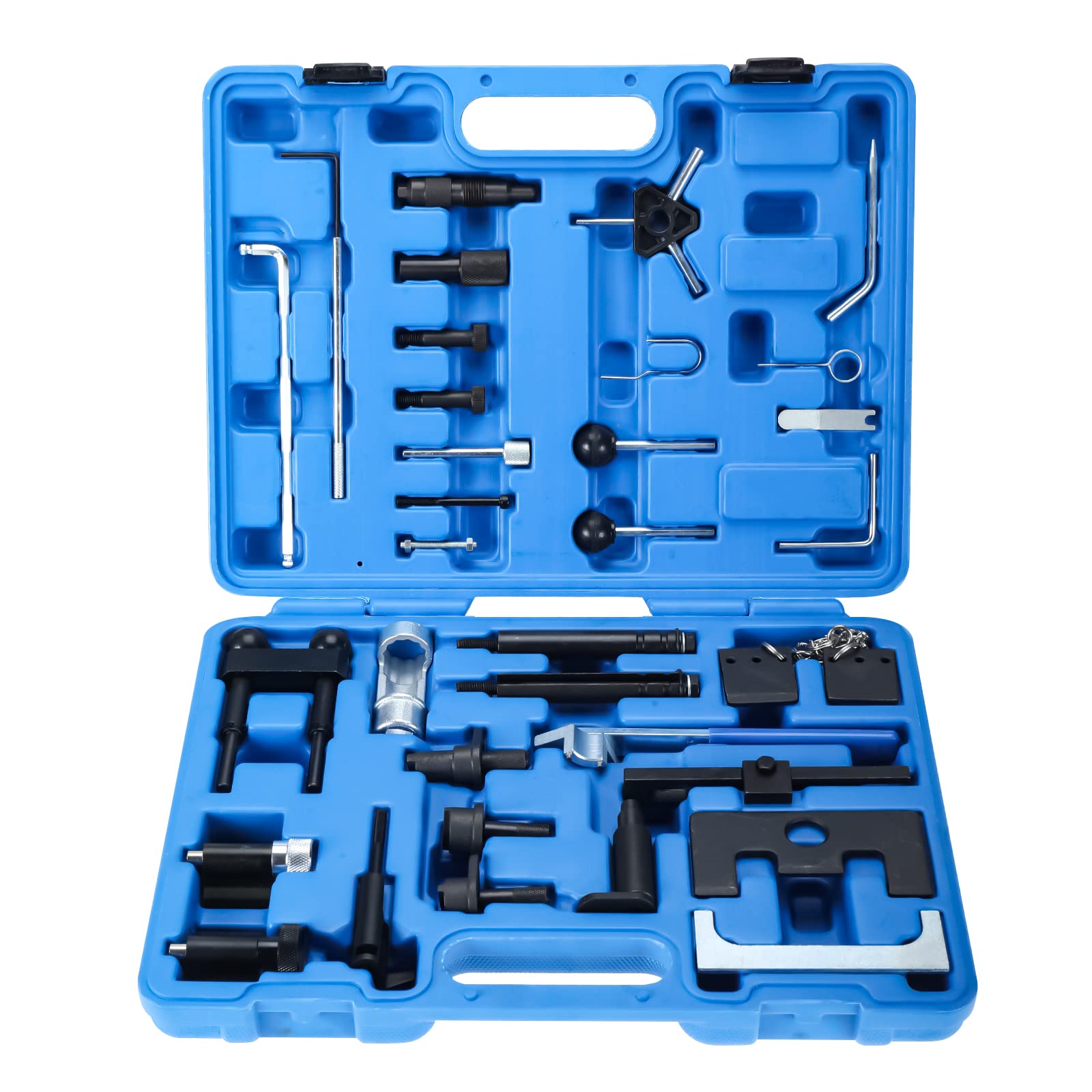FreeTec Motoreinstell Werkzeug Arretierwerkzeug Zahnriemen Werkzeug Satz Motor-Einstellwerkzeug für VW Golf Polo Audi A3 A4 A6 Steuerriemen im Werkzeugkoffer FreeTec Motoreinstell Werkzeug Arretierwerkzeug Zahnriemen Werkzeug Satz Motor-Einstellwerkzeug für VW Golf Polo Audi A3 A4 A6 Steuerriemen im Werkzeugkoffer von FreeTec