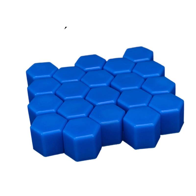 Freebily 20 Stück Universal Radmuttern Abdeckkappen Auto Nabe Schraube Kopfschutz Reifen Schraubkappen Blau C 21mm von Freebily