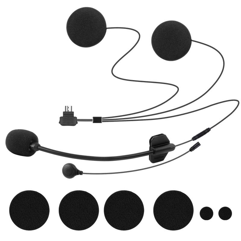 FreedConn FX Zubehör Lautsprecher und Mikrofon, für FX Motorradhelm Bluetooth Headset Intercom von FreedConn