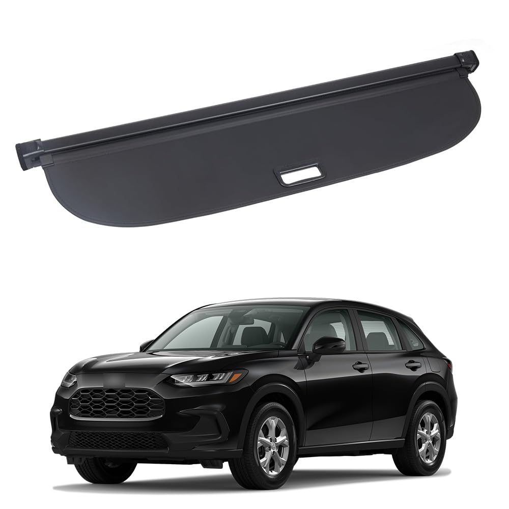 Einziehbare Ladungsabdeckung, kompatibel mit Honda HRV 2023 2024, Anti-Peeping Heckkofferabdeckung, Gepäck, Privatsphäre, Sicherheitsschild Schatten (Canvas) von Freedommy