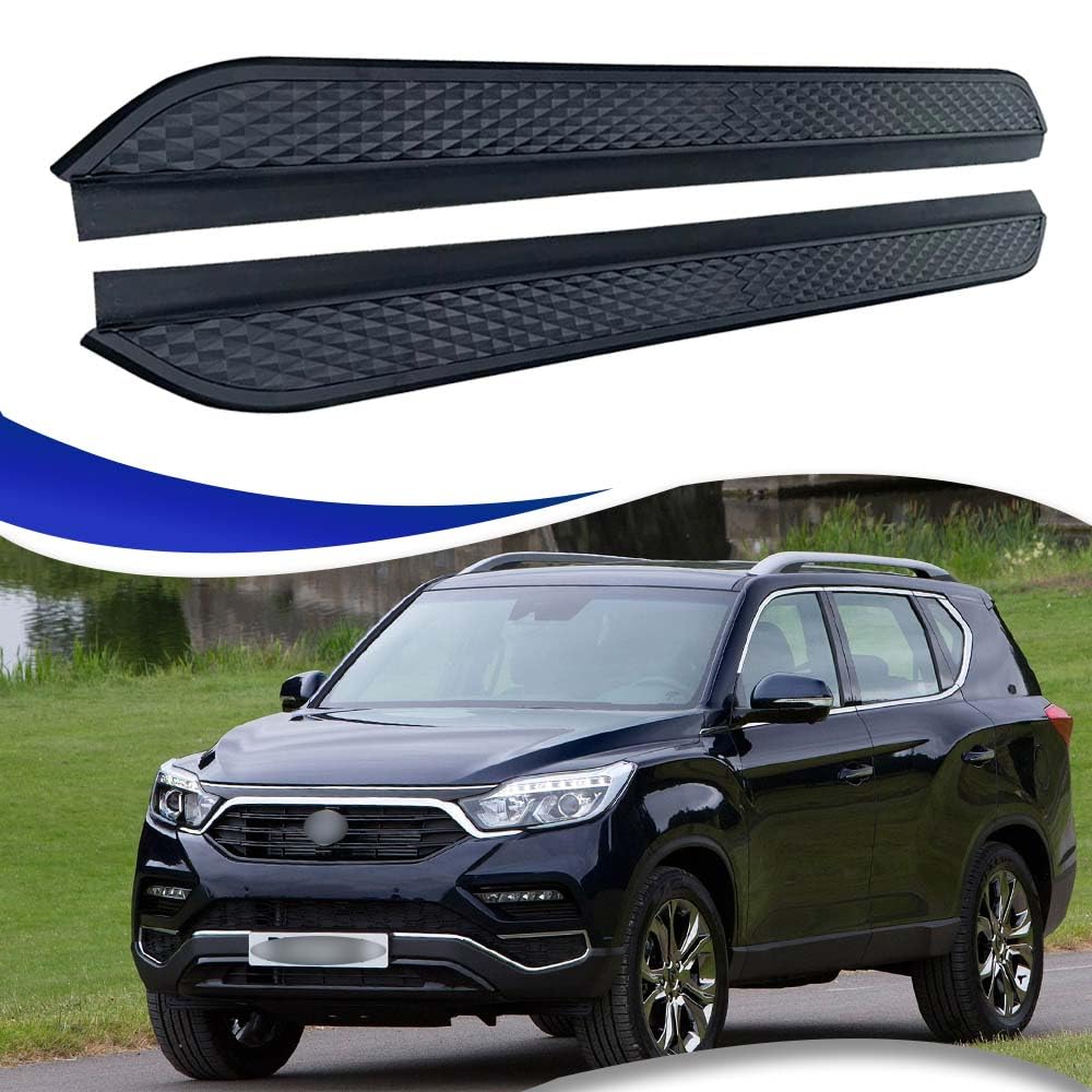 Feste 2 Stück Trittbretter passend für 2018–2024 2025 SsangYong Rexton Seitenstufen Nerf Bars Zubehör mit Halterungen Feste 2 Stück Trittbretter passend für 2018–2024 2025 SsangYong Rexton Seitenstufen Nerf Bars Zubehör mit Halterungen von Freedommy
