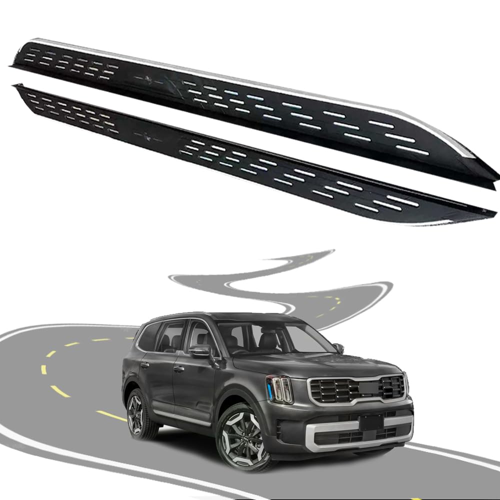 Feste 2 Stück Trittbretter passend für 2019–2024 2025 KIA Telluride Seitenstufen Nerf Bars Zubehör mit Halterungen Feste 2 Stück Trittbretter passend für 2019–2024 2025 KIA Telluride Seitenstufen Nerf Bars Zubehör mit Halterungen von Freedommy