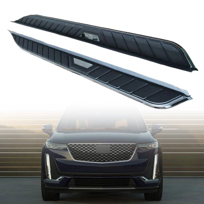 Feste 2 Stück Trittbretter passend für Cadillac XT6 XT-6 2019 2020 2021 2022 2023 2024 2025 Seitenstufen Nerf Bars Zubehör mit Halterungen von Freedommy