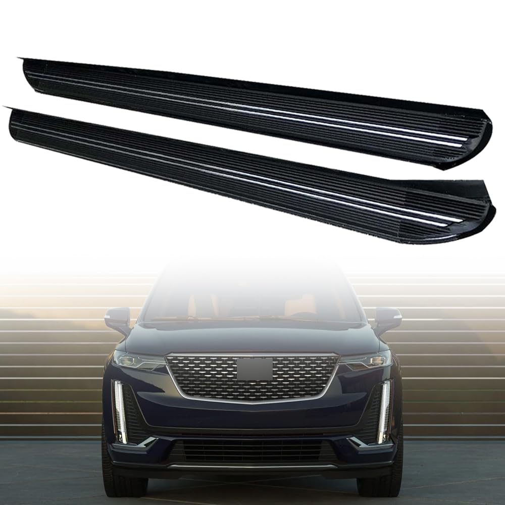 Feste 2 Stück Trittbretter passend für Cadillac XT6 XT-6 2019 2020 2021 2022 2023 2024 2025 Seitenstufen Nerf Bars Zubehör mit Halterungen Feste 2 Stück Trittbretter passend für Cadillac XT6 XT-6 2019 2020 2021 2022 2023 2024 2025 Seitenstufen Nerf Bars Zubehör mit Halterungen von Freedommy