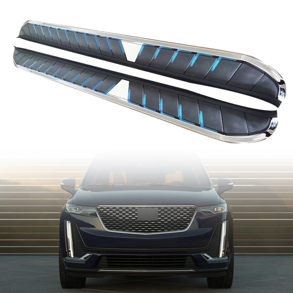 Feste 2 Stück Trittbretter passend für Cadillac XT6 XT-6 2019 2020 2021 2022 2023 2024 2025 Seitenstufen Nerf Bars Zubehör mit Halterungen Feste 2 Stück Trittbretter passend für Cadillac XT6 XT-6 2019 2020 2021 2022 2023 2024 2025 Seitenstufen Nerf Bars Zubehör mit Halterungen von Freedommy