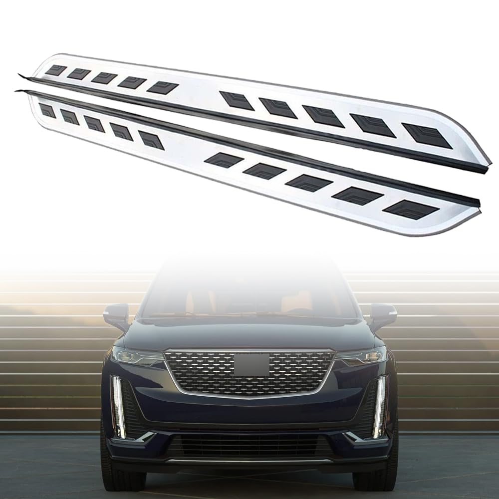 Feste 2 Stück Trittbretter passend für Cadillac XT6 XT-6 2019 2020 2021 2022 2023 2024 2025 Seitenstufen Nerf Bars Zubehör mit Halterungen Feste 2 Stück Trittbretter passend für Cadillac XT6 XT-6 2019 2020 2021 2022 2023 2024 2025 Seitenstufen Nerf Bars Zubehör mit Halterungen von Freedommy