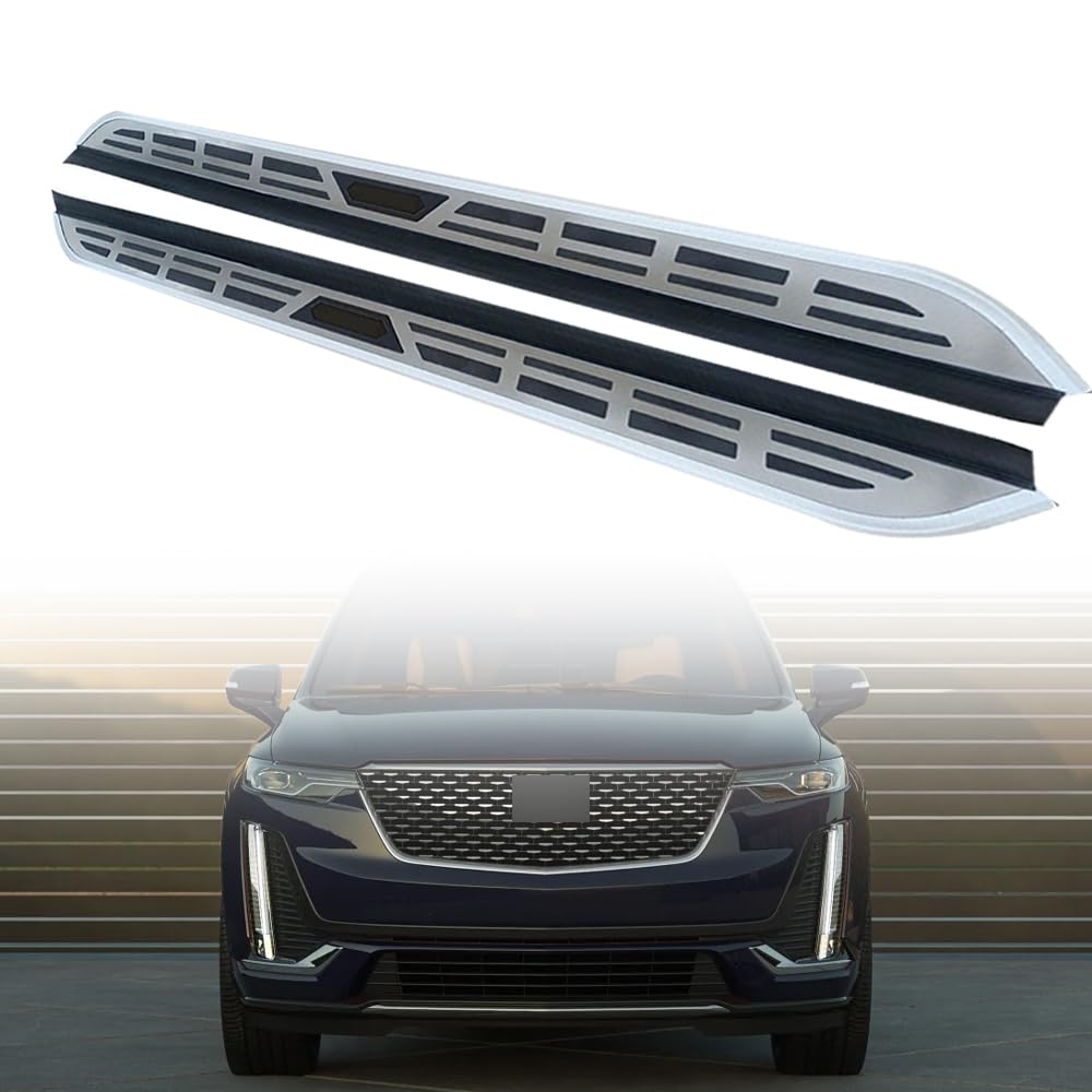 Feste 2 Stück Trittbretter passend für Cadillac XT6 XT-6 2019 2020 2021 2022 2023 2024 2025 Seitenstufen Nerf Bars Zubehör mit Halterungen Feste 2 Stück Trittbretter passend für Cadillac XT6 XT-6 2019 2020 2021 2022 2023 2024 2025 Seitenstufen Nerf Bars Zubehör mit Halterungen von Freedommy