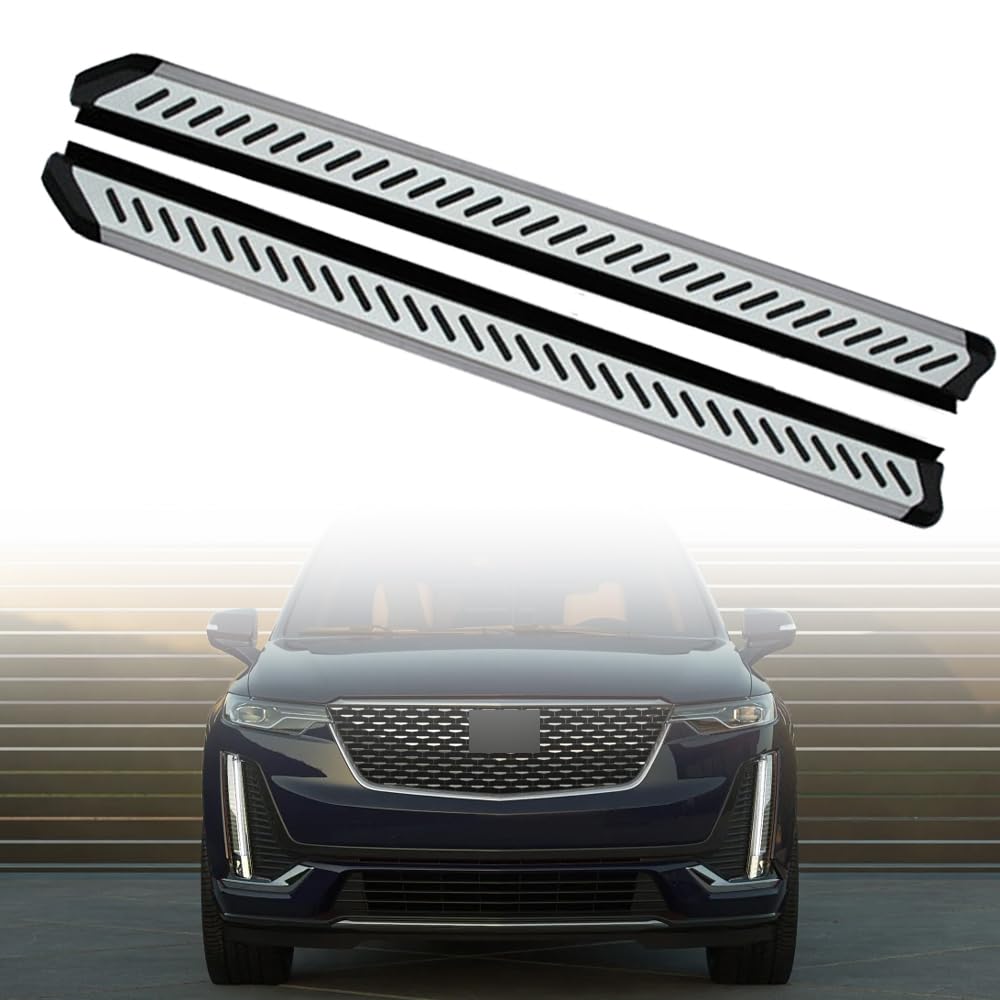 Feste 2 Stück Trittbretter passend für Cadillac XT6 XT-6 2019 2020 2021 2022 2023 2024 2025 Seitenstufen Nerf Bars Zubehör mit Halterungen Feste 2 Stück Trittbretter passend für Cadillac XT6 XT-6 2019 2020 2021 2022 2023 2024 2025 Seitenstufen Nerf Bars Zubehör mit Halterungen von Freedommy
