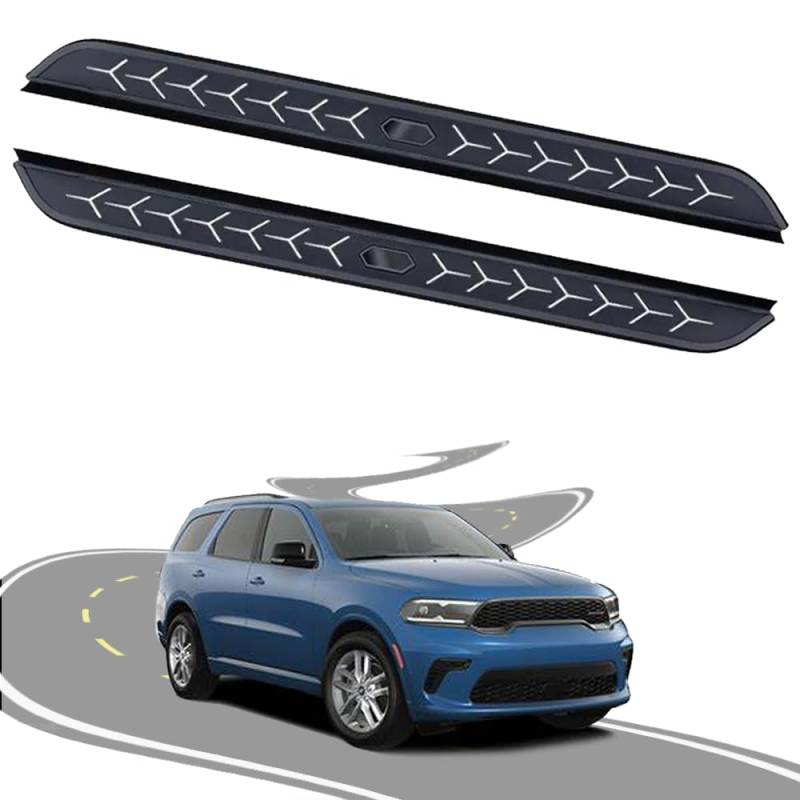 Feste 2 Stück Trittbretter passend für Dodge Durango 2018–2024 2025 GT Side Step Protect Bar Pedal Nerf Bars Zubehör mit Halterungen von Freedommy