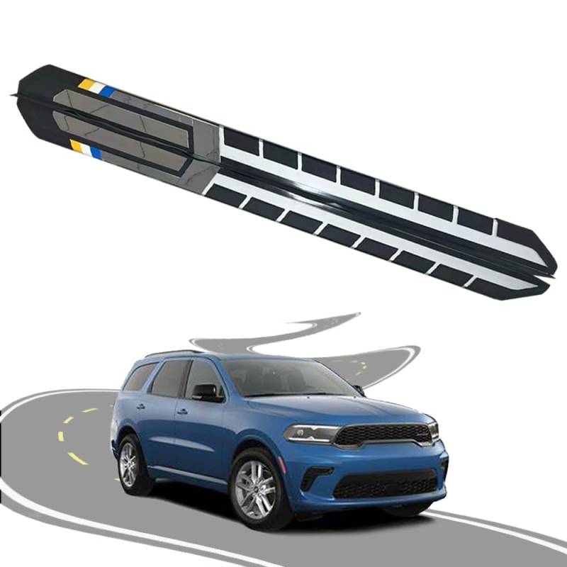 Feste 2 Stück Trittbretter passend für Dodge Durango 2018–2024 2025 GT Side Step Protect Bar Pedal Nerf Bars Zubehör mit Halterungen von Freedommy