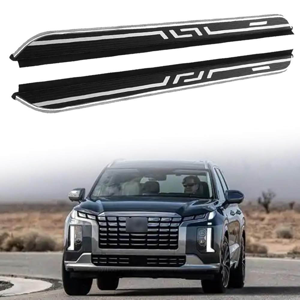 Feste 2 Stück Trittbretter passend für Hyundai Palisade 2020–2024 2025 Seitenstufen Nerf Bars Zubehör mit Halterungen Feste 2 Stück Trittbretter passend für Hyundai Palisade 2020–2024 2025 Seitenstufen Nerf Bars Zubehör mit Halterungen von Freedommy