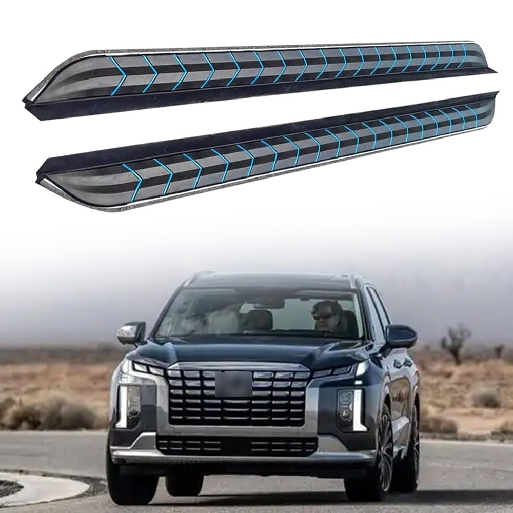Feste 2 Stück Trittbretter passend für Hyundai Palisade 2020–2024 2025 Seitenstufen Nerf Bars Zubehör mit Halterungen von Freedommy