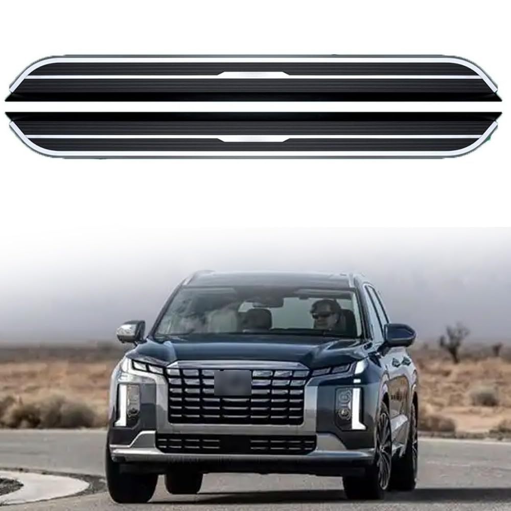 Feste 2 Stück Trittbretter passend für Hyundai Palisade 2020–2024 2025 Seitenstufen Nerf Bars Zubehör mit Halterungen Feste 2 Stück Trittbretter passend für Hyundai Palisade 2020–2024 2025 Seitenstufen Nerf Bars Zubehör mit Halterungen von Freedommy