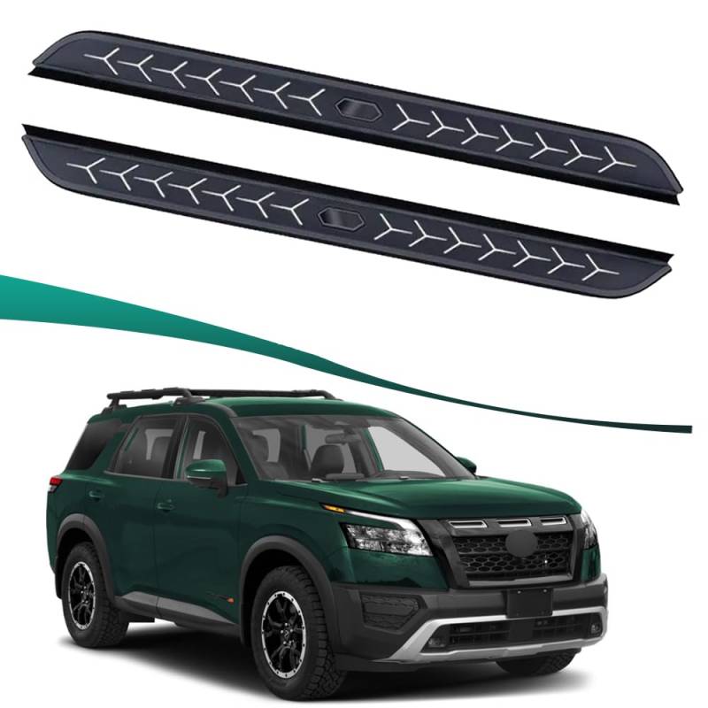 Feste 2 Stück Trittbretter passend für Nissan Pathfinder 2022 2023 2024 2025 Seitenstufen Nerf Bars Treppenzubehör mit Halterungen von Freedommy