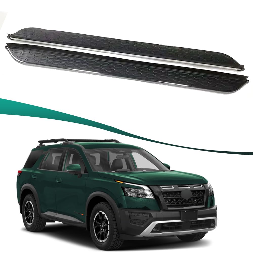 Feste 2 Stück Trittbretter passend für Nissan Pathfinder 2022 2023 2024 2025 Seitenstufen Nerf Bars Treppenzubehör mit Halterungen von Freedommy