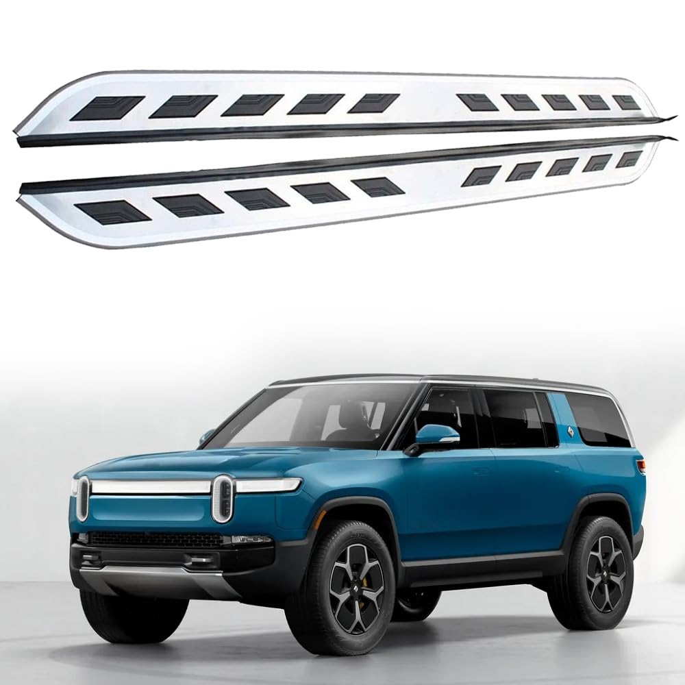 Feste 2 Stück Trittbretter passend für Rivian R1S 2021 2022 2023 2024 2025 SUV Seitenstufen Nerf Bars Zubehör mit Halterungen Feste 2 Stück Trittbretter passend für Rivian R1S 2021 2022 2023 2024 2025 SUV Seitenstufen Nerf Bars Zubehör mit Halterungen von Freedommy