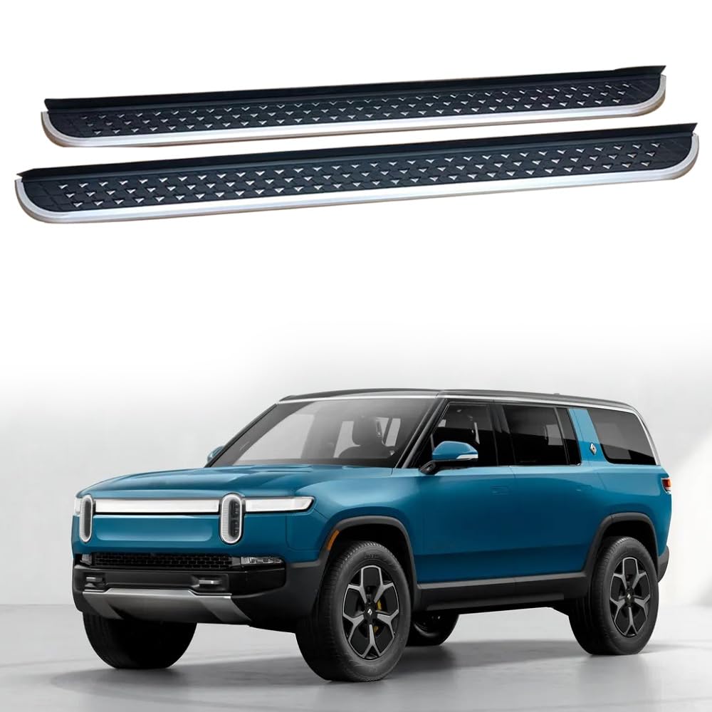 Feste 2 Stück Trittbretter passend für Rivian R1S 2021 2022 2023 2024 2025 SUV Seitenstufen Nerf Bars Zubehör mit Halterungen Feste 2 Stück Trittbretter passend für Rivian R1S 2021 2022 2023 2024 2025 SUV Seitenstufen Nerf Bars Zubehör mit Halterungen von Freedommy