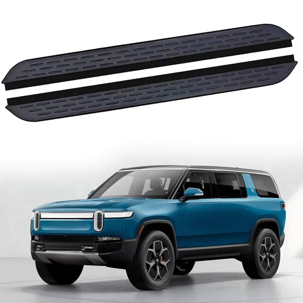Feste 2 Stück Trittbretter passend für Rivian R1S 2021 2022 2023 2024 2025 SUV Seitenstufen Nerf Bars Zubehör mit Halterungen Feste 2 Stück Trittbretter passend für Rivian R1S 2021 2022 2023 2024 2025 SUV Seitenstufen Nerf Bars Zubehör mit Halterungen von Freedommy