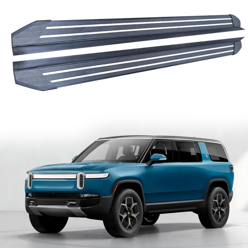 Feste 2 Stück Trittbretter passend für Rivian R1S 2021 2022 2023 2024 2025 SUV Seitenstufen Nerf Bars Zubehör mit Halterungen Feste 2 Stück Trittbretter passend für Rivian R1S 2021 2022 2023 2024 2025 SUV Seitenstufen Nerf Bars Zubehör mit Halterungen von Freedommy
