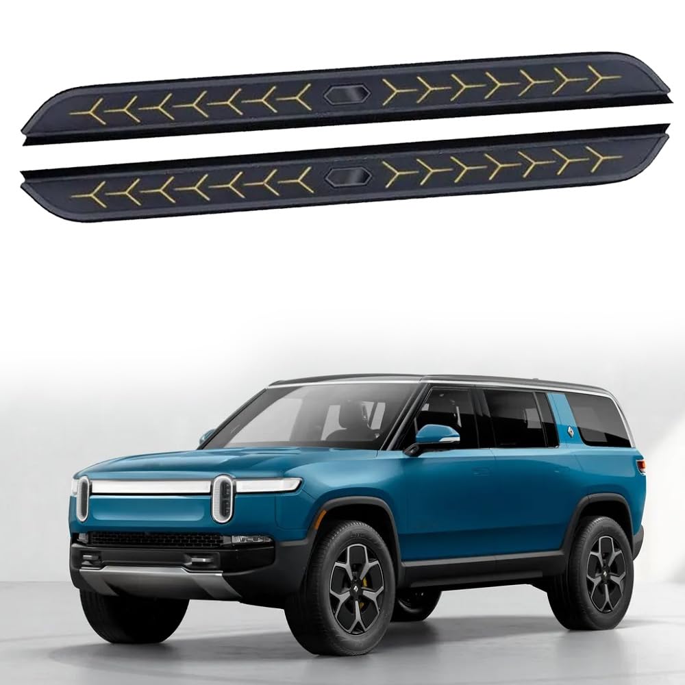 Feste 2 Stück Trittbretter passend für Rivian R1S 2021 2022 2023 2024 2025 SUV Seitenstufen Nerf Bars Zubehör mit Halterungen Feste 2 Stück Trittbretter passend für Rivian R1S 2021 2022 2023 2024 2025 SUV Seitenstufen Nerf Bars Zubehör mit Halterungen von Freedommy