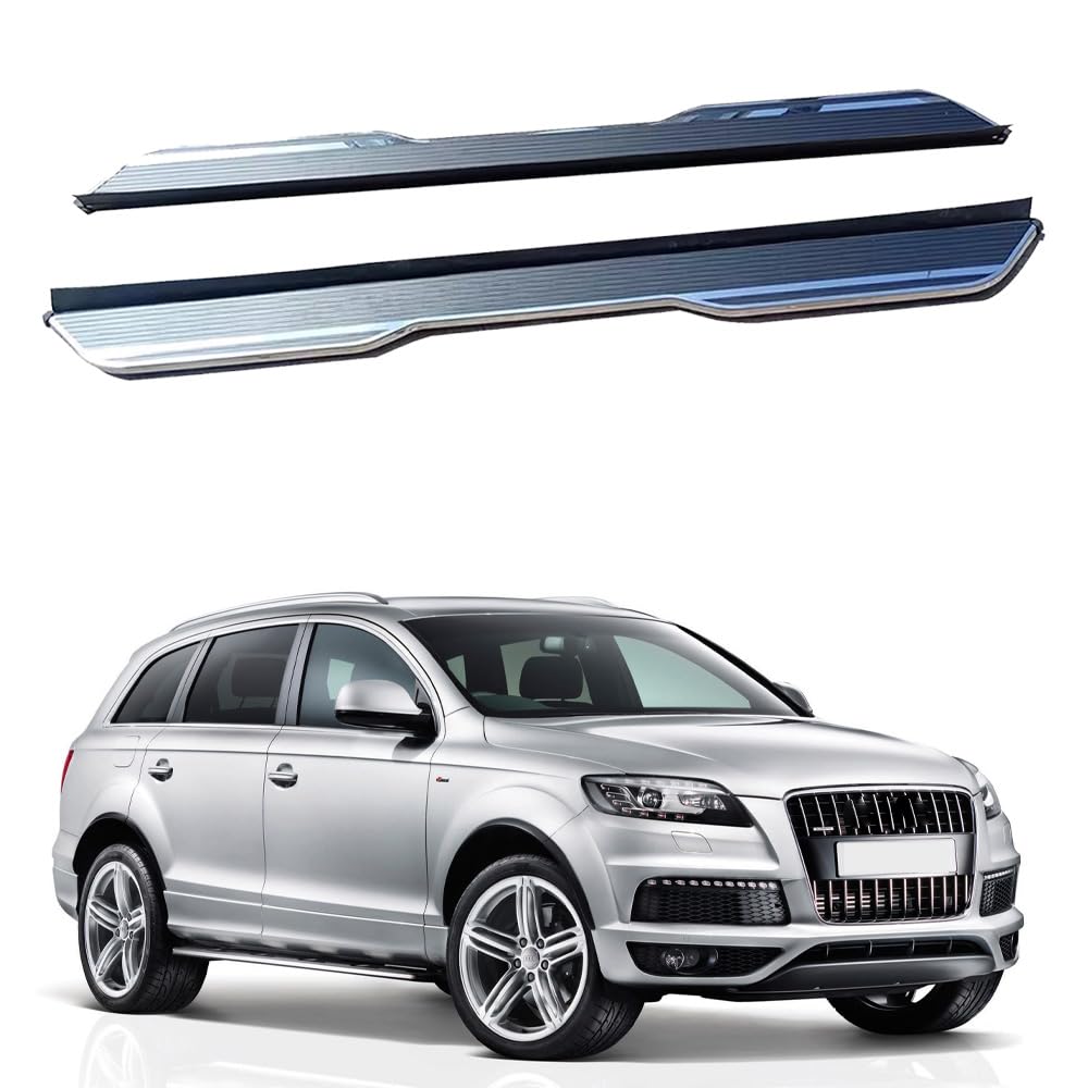 Feste 2 x Trittbretter passend für Audi Q7 2006–2015, Seitenstufen, Nerf-Stangen, Treppenzubehör mit Halterungen Feste 2 x Trittbretter passend für Audi Q7 2006–2015, Seitenstufen, Nerf-Stangen, Treppenzubehör mit Halterungen von Freedommy