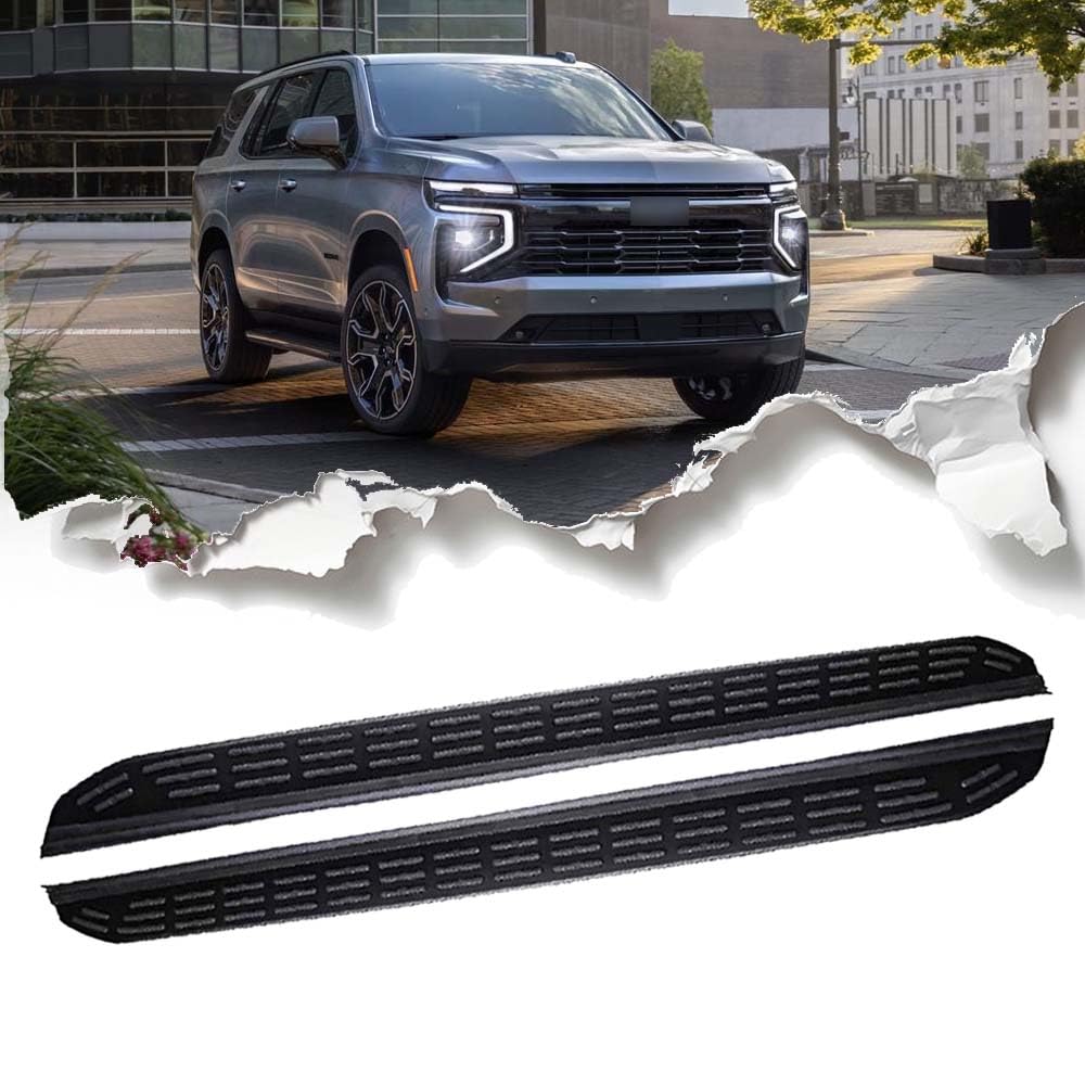 Feste 2 x Trittbretter passend für Chevrolet Tahoe 2021–2025 Seitentreppen, Nerf-Stangen, Zubehör mit Halterungen Feste 2 x Trittbretter passend für Chevrolet Tahoe 2021–2025 Seitentreppen, Nerf-Stangen, Zubehör mit Halterungen von Freedommy